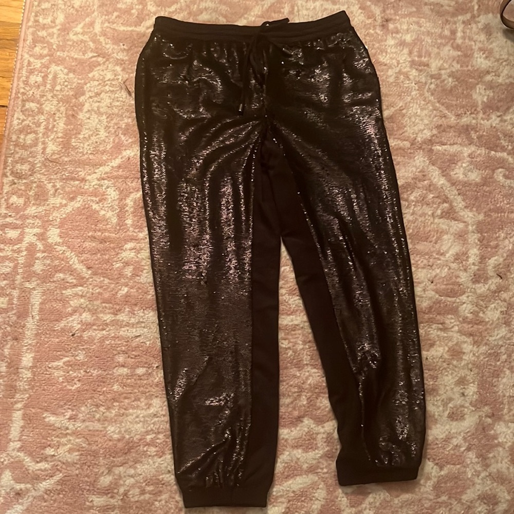 Anthropologie sequin joggers
